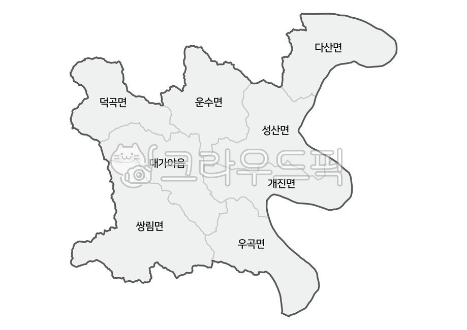 고령군행정지도,고령군지도,고령군,고령,고령행정구역