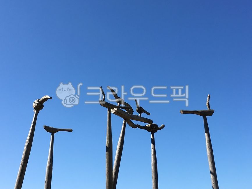 솟대, 전통, 한국전통, 민속, 나무오리, 사진,이미지,일러스트,캘리그라피 - hangdeuk작가