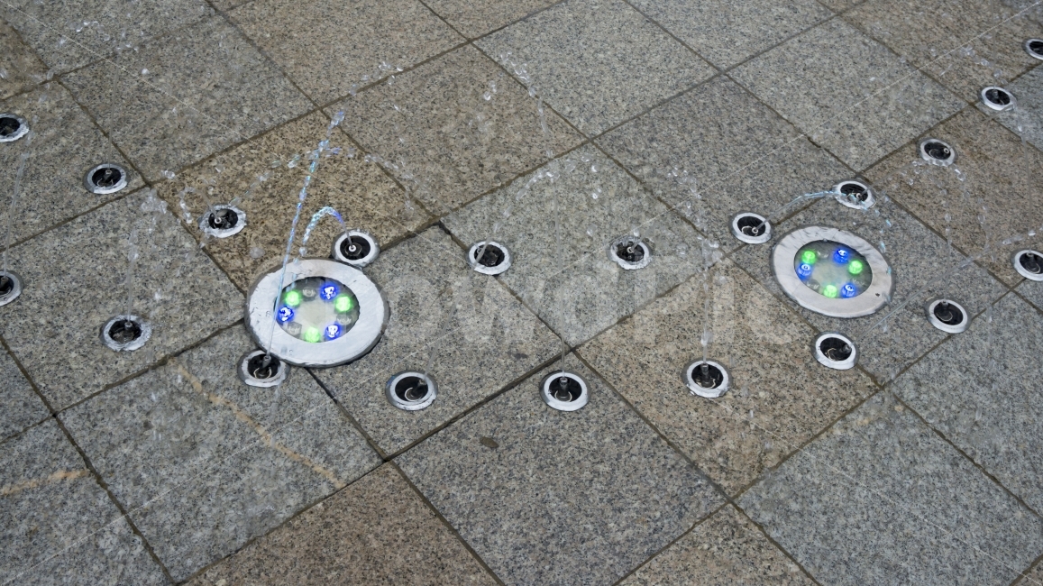 LED,분수,빛,물,풍경,장식,거리,색상,공원,휴일,효과