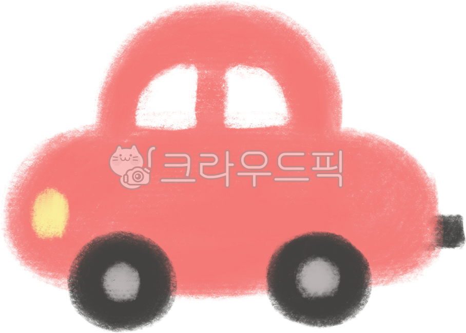 자동차,자동차일러스트,일러스트,손그림,귀여움,낙서,차,car,파스텔,밝음,스케치,장난감,빨간색,크레파스
