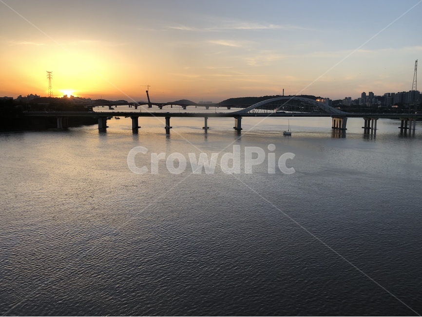 한강,노을,풍경,배경,서울,도시,풍경,city,landscape,한국도시풍경,한국도시경관,korea cityscape,water,물,waterfront,워터 프론트,port,포트,dock,독,pier,교각