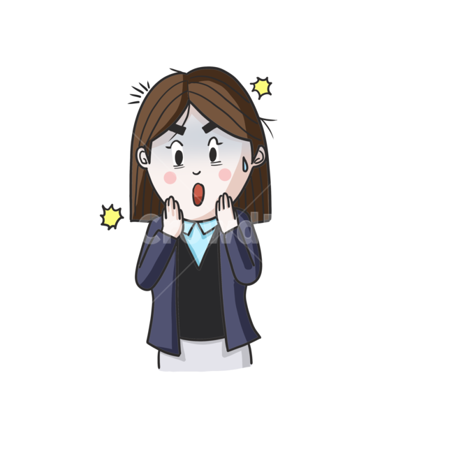comics,만화,증상,메디컬,의학,symptoms,일러스트,png,toon,pain,cough,땀,놀람,감정,여자,누끼,remove background