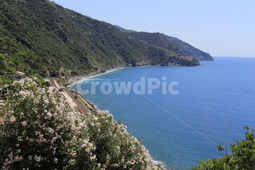 이태리,이탈리아,친퀘테레,마나롤라,italy,cinqueterre,유럽,바다,풍경,산,도로,기찻길