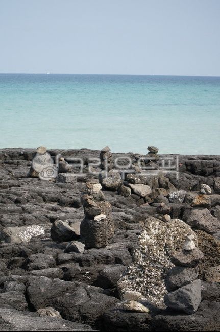 seascape,Hyeopjae Beach,sight,jeju island,rubble,sea