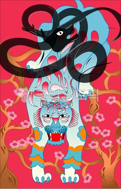 호랑이,매화,동양화,용,전통그림