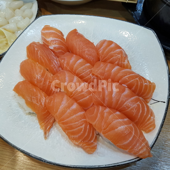 초밥,스시,연어초밥,음식,일본음식,주황색음식,연어