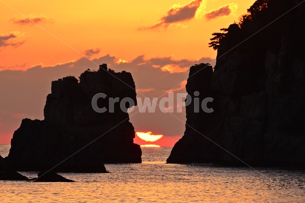 dawn,새벽,sky,하늘,nature,자연,거제,거제해금강,해금강,해금강사자바위,사자바위일출,해금강일출,사자바위,shoreline,해안선,redsky,붉은하늘,자연,풍경,nature,landscape