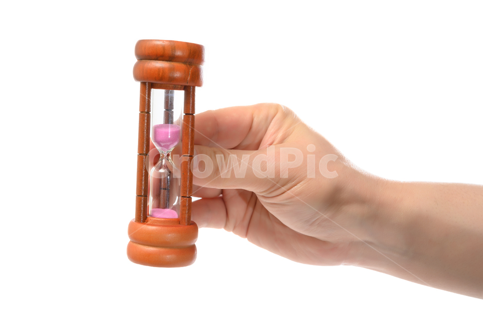 close up,Nukki,education,Experiment,hand gestures,white background,still life,equipment,clock,White space,life,timer,holding,White,hand motion,hour,organize,machine,hourglass,movement,object,hand