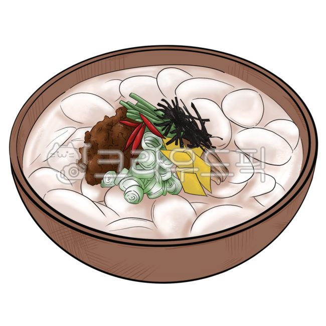떡국, 설날, 겨울, 일러스트, 떡국일러스트, 사진,이미지,일러스트,캘리그라피 - jyym2작가