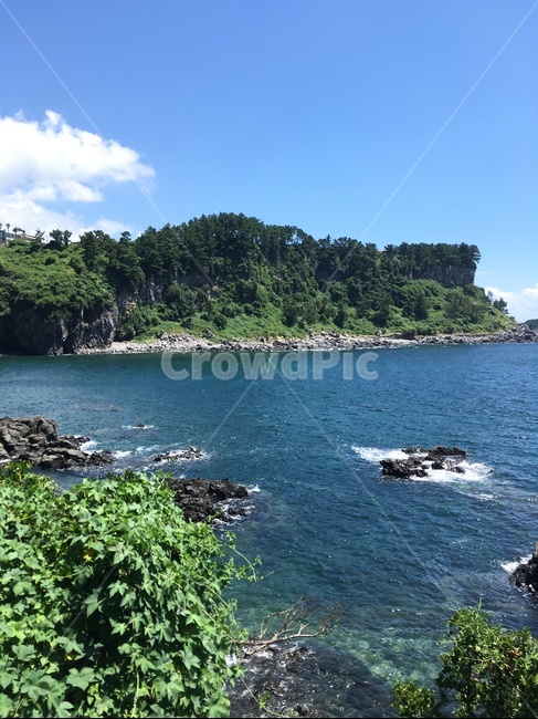 제주도,여름,바다,jeju,ocean,sea,자연,풍경,nature,landscape,land,땅,outdoors,옥외,promontory,곶,shoreline,해안선,water,물,대양,coast,연안