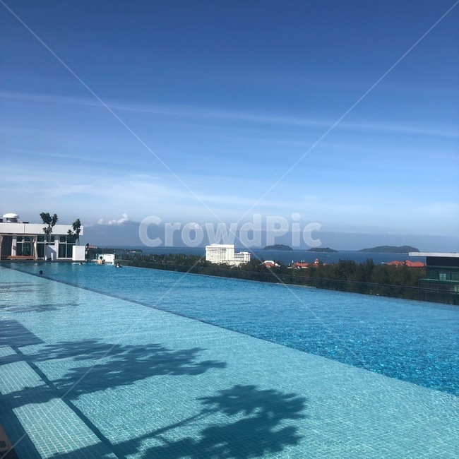 수영장,pool,물,water,하늘,sky,여백,여름,계절,summer,season,풀