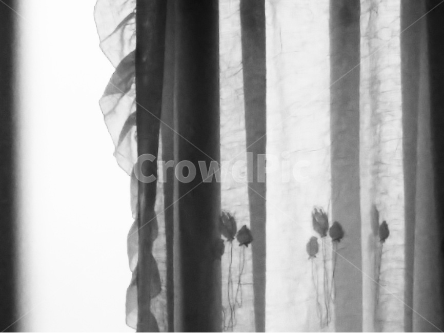 커튼,흑백,레이스,우중충,우울,감성,흑백,모노톤,monochrome,black and white