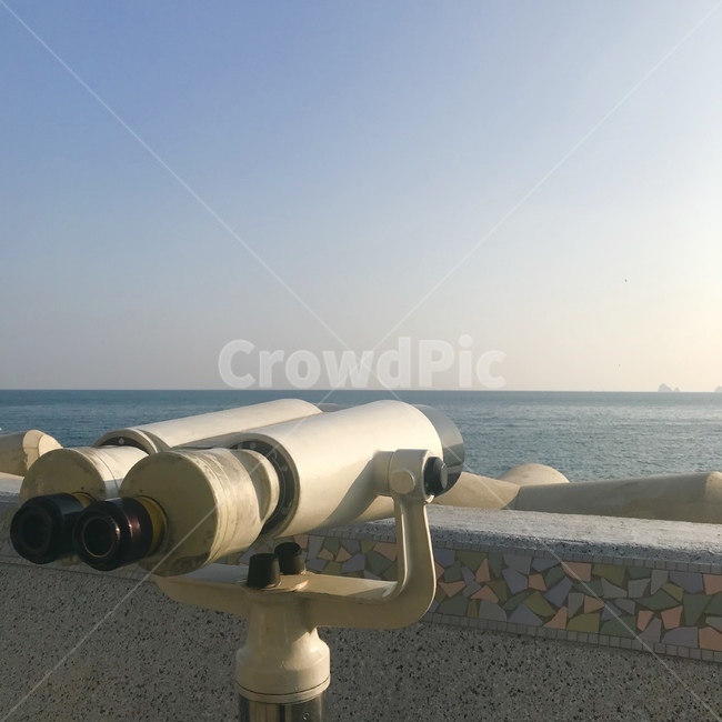 바다,망원경,바다풍경,telescope,sea,사물,물건,오브젝트,thing,object,matter