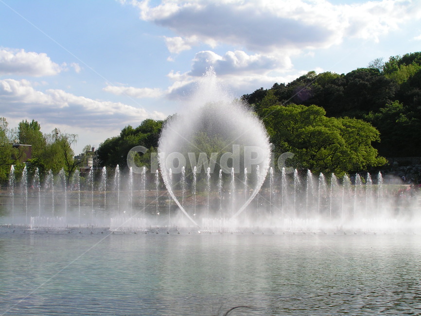 분수,하늘,구름,호수,물,자연,풍경,nature,landscape,water,fountain