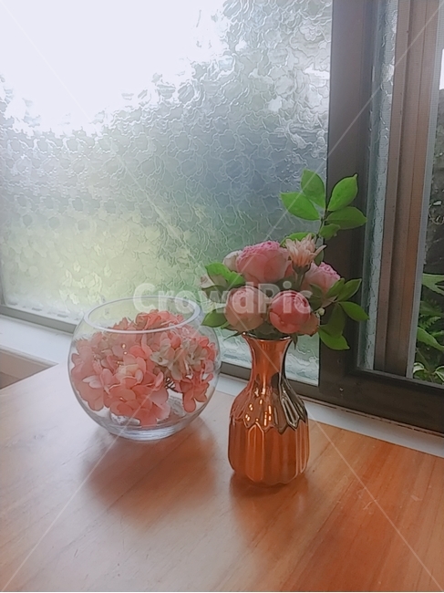 꽃병,화병,꽃,분홍색,예쁜