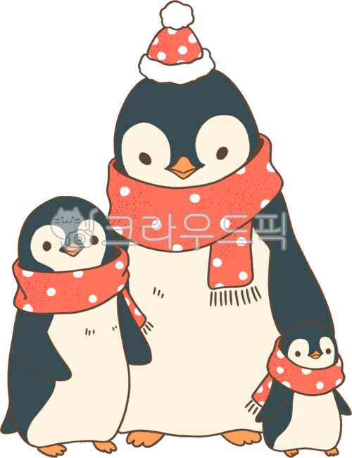 Penguin,penguin character,animal character,penguin family,winter character,penguin illustration,winter,animal,character,illustration,clip art,blue,red,cute,bird,cozy,christmas illustration,christmas penguin