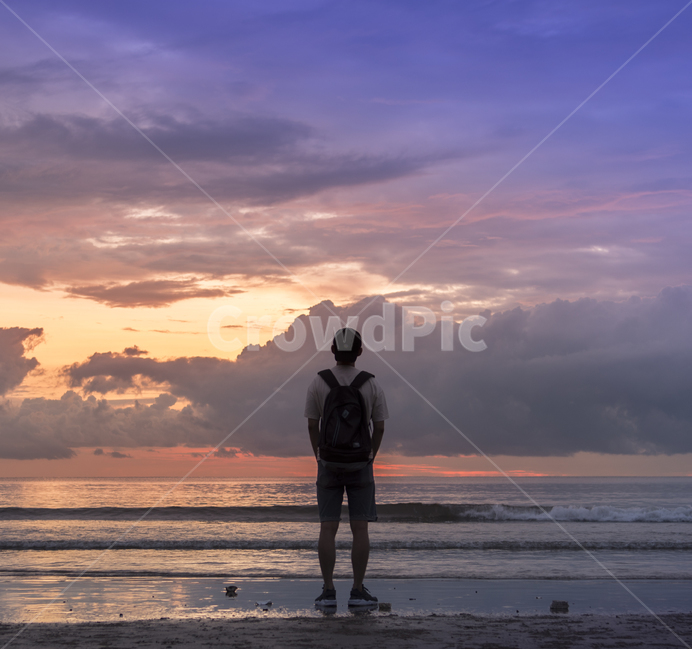 sunset,일몰,바다,여행,코타키나발루,하늘,구름,해변,color,해변,바다,beach,sea,사람,인물,인간,human,person,남성,남자,man,male,여행,휴가,traveling,vacation,trip,색깔,색상,색채,색감,color sense,color sensitivity,feeling of color