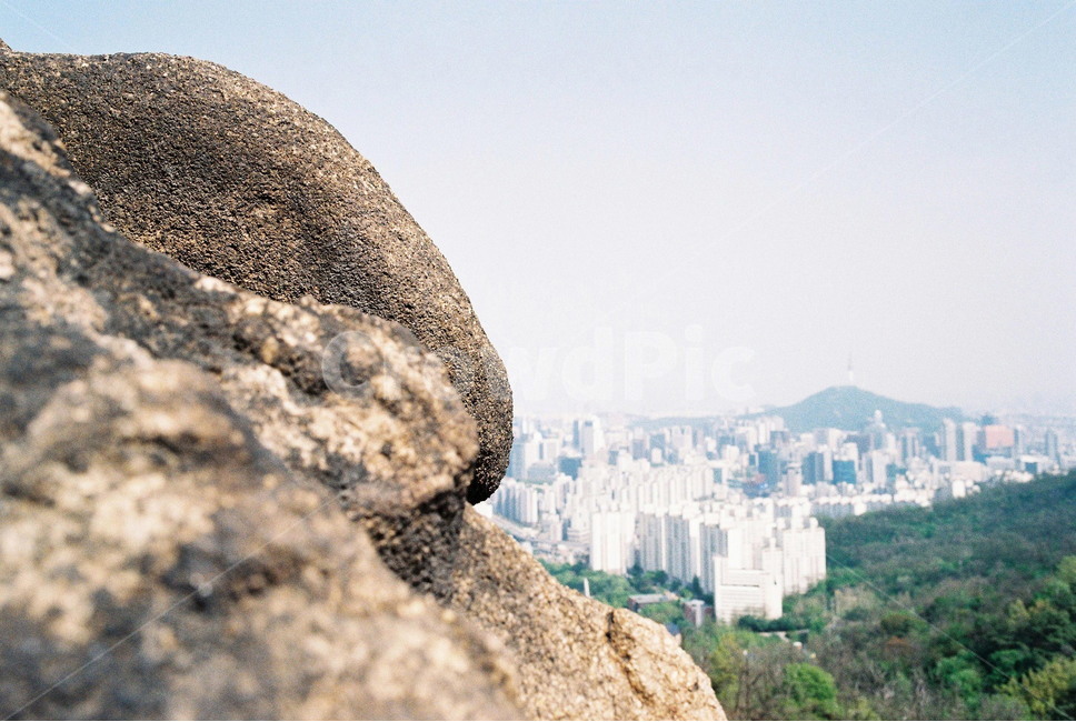 산정상,산,뷰,여름,등산
