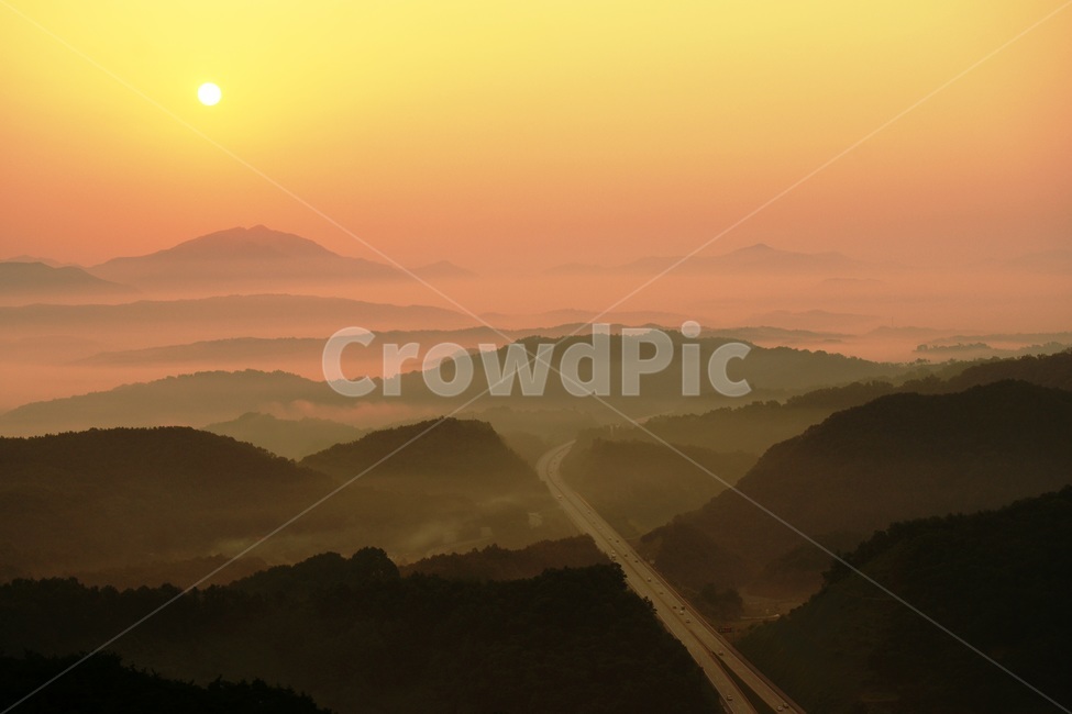 nature,자연,mountain,산,고속도로,일출,자연,풍경,nature,landscape,outdoors,옥외,mountain range,산맥