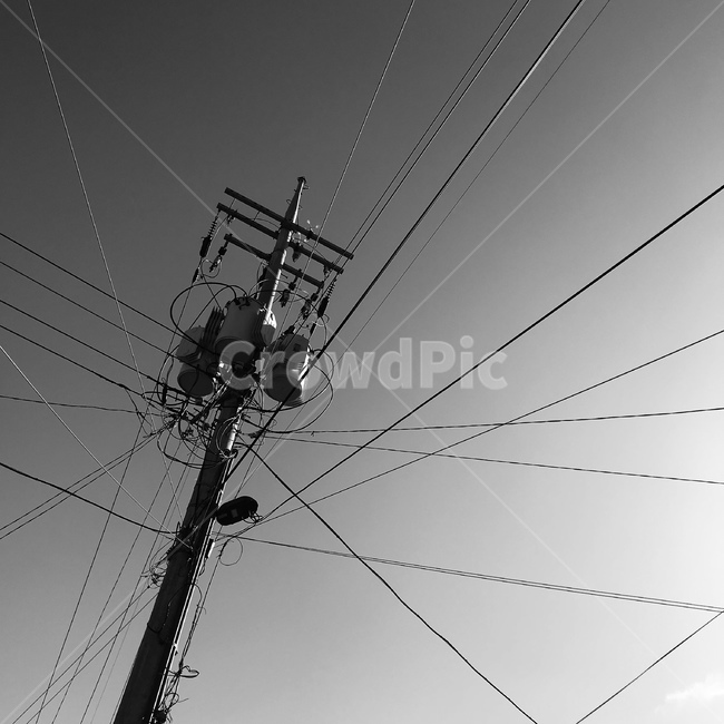 전봇대,흑백,외로움,쓸쓸,하늘,흑백,모노톤,monochrome,black and white,에너지산업,energy industry