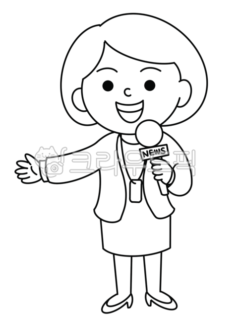 broadcasting company,announcer,cute announcer,cute anchor,various jobs,anchor,female anchor,anchor illustration,Occupation illustration,female announcer,Announcer illustration