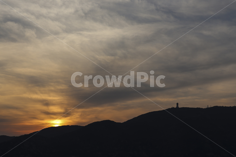 자연,해질녘,노을,산꼭대기,하늘,옥외,많음,해,일몰,nature,view,mountain,head,landscape,outdoors,sky,cloud,sunset,구름,산정상,공원
