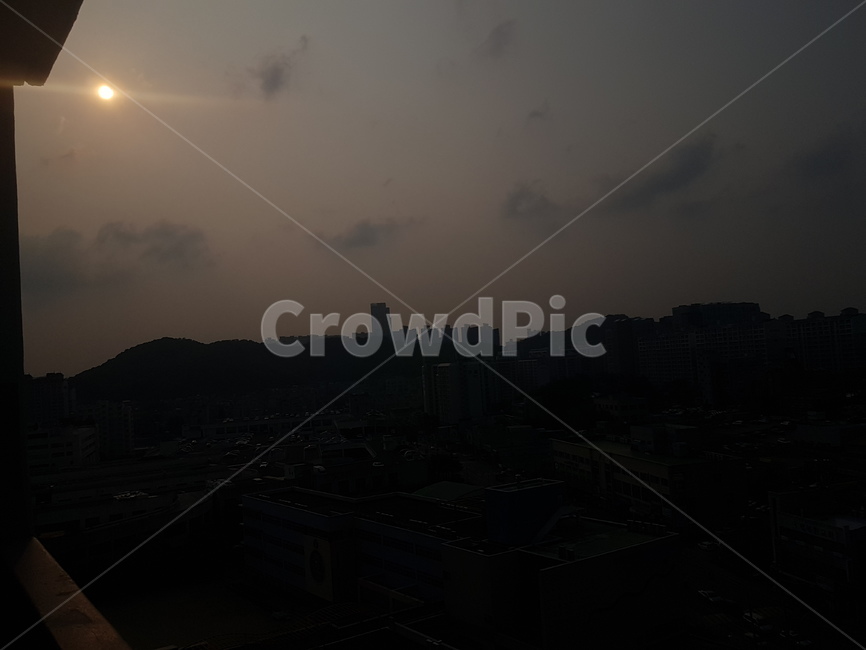 태양,햇빛,경치,강조,하늘,미세먼지