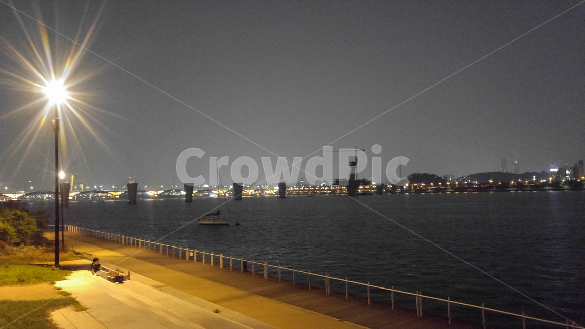 water,물,한강,야경,가로등,야경,밤,풍경,nightscape,night,landscape,waterfront,워터 프론트