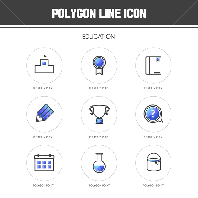 calendar,Line icon,education,polygon,school,icon,Pictogram,championship cup,Painter bucket,pencil,flask