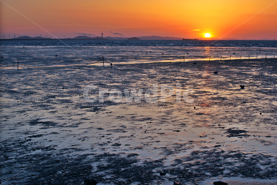 일몰,오이도,갯벌,썰물,서해안,저녁놀,석양,시흥시,뻘,자연,풍경,nature,landscape,outdoors,옥외,dusk,황혼,sunset,sky,하늘,dawn,새벽,red sky,붉은 하늘