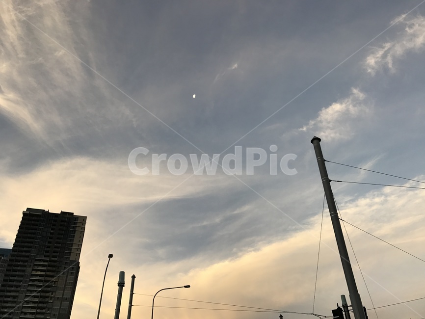 달,하늘,sky,구름,풍경