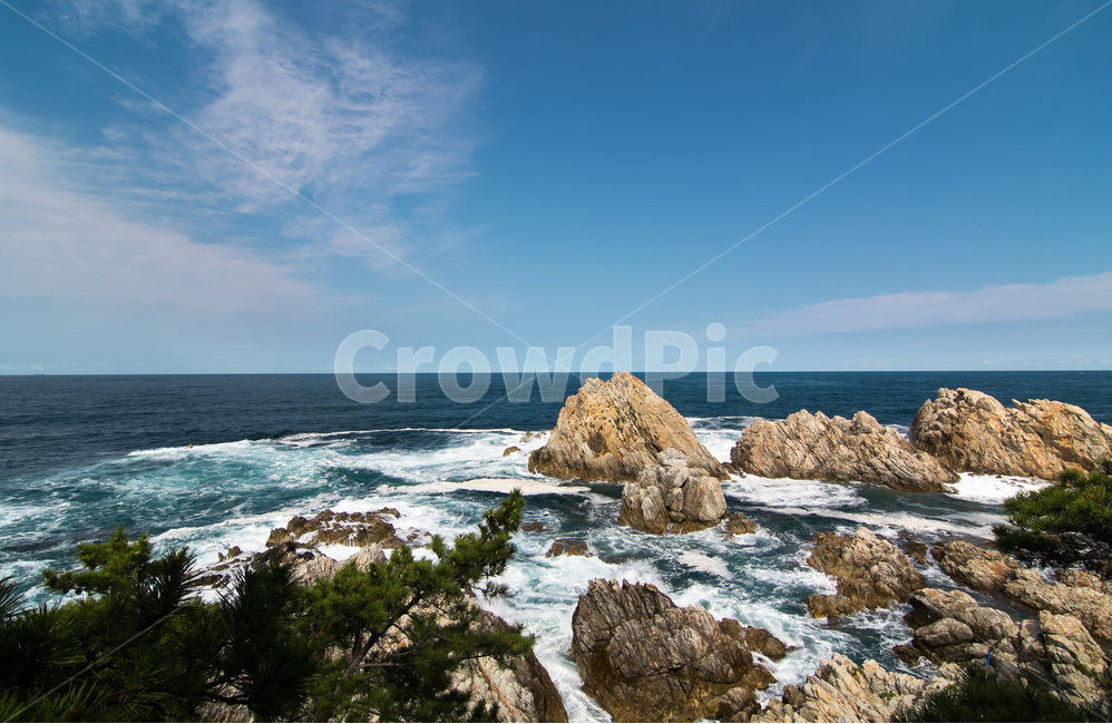 해변,바다,바위,푸른,여름,자연,풍경,nature,landscape,promontory,곶,sea,ocean,대양,water,물,outdoors,옥외