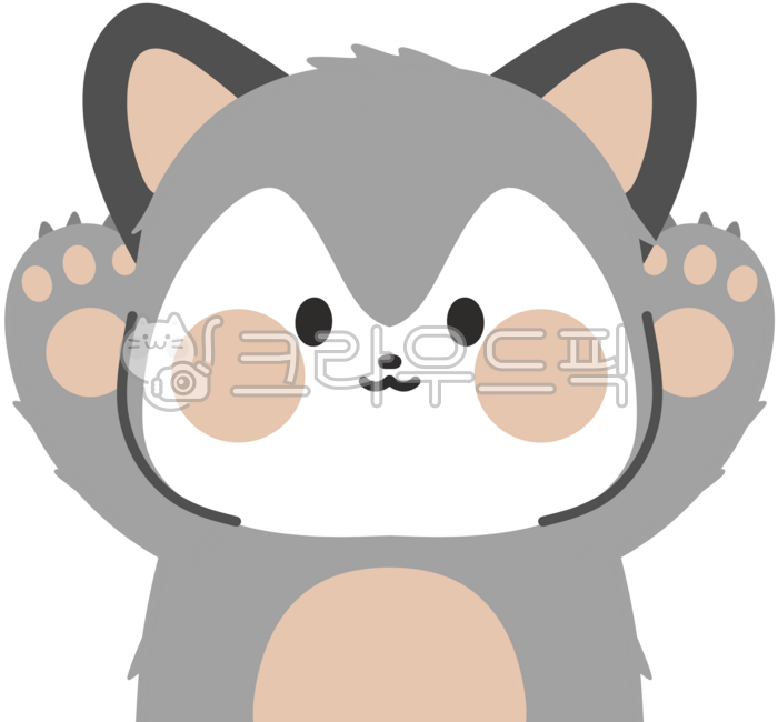 만세하는동물,동물캐릭터,귀여운동물,늑대캐릭터,만세하는늑대,늑대,늑대그림