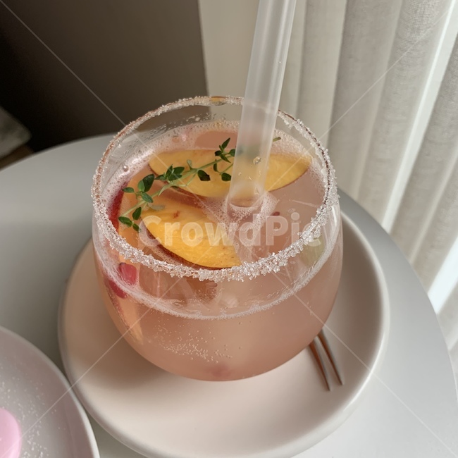 복숭아,소다,음료,케이크,오렌지,과일,핑크,과일소다,디저트,카페