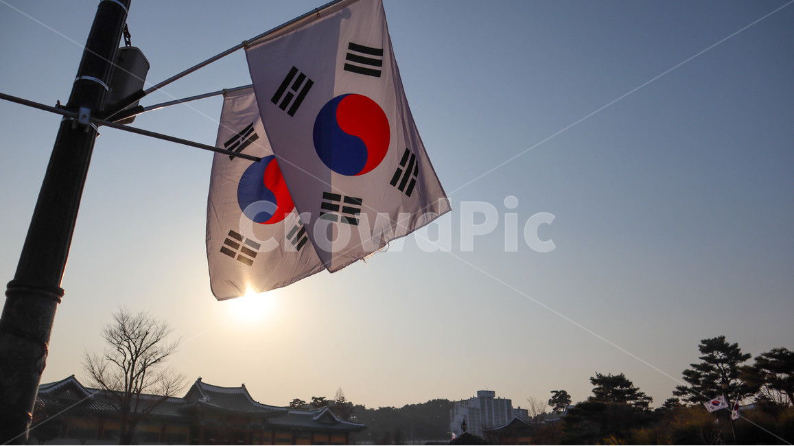 태극기,하늘,노을,일몰,풍경,감성,해,태양,국기,강릉,배경,색감,sky,sunset,national,flag