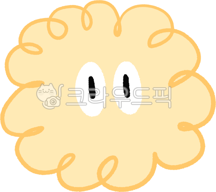 Eyes,emoticon,face,square,rectangle,vine,winding,decoration,embellishment,dakku,illustration,hand-drawn,character,mascot,yellow,orange
