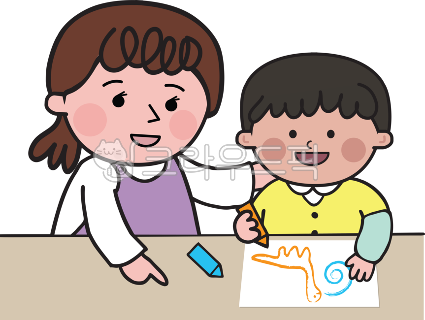 미술시간,미술학원,그림그리기,도화지,색연필,남자아이,남자어린이,키즈,선생님,엄마,그림지도,어린이집,유치원