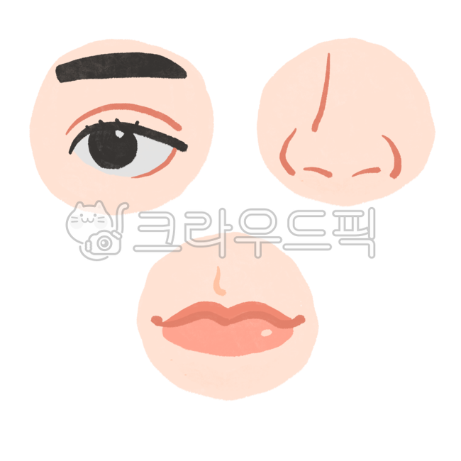 얼굴, 사람, 눈, 코, 입, 사진,이미지,일러스트,캘리그라피 - 연정83작가