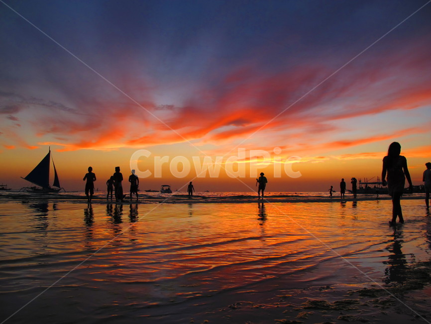 nature,sunset,일몰,sea,바다,vacation,휴가,summer,여름,boracay,보라카이,자연,풍경,nature,landscape,실루엣,그림자,silhouette,shadow