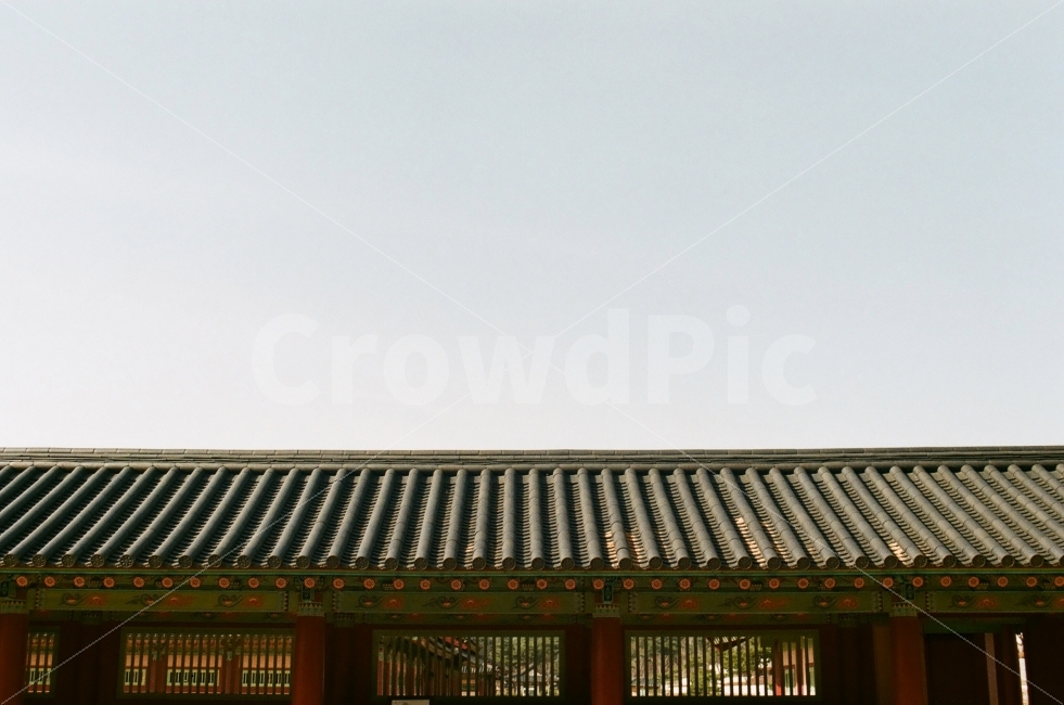 회랑,전통회랑,백제문화단지,기와,필름사진,한국전통,한국문화,korean traditional,korean culture,감성,sensible,feeling
