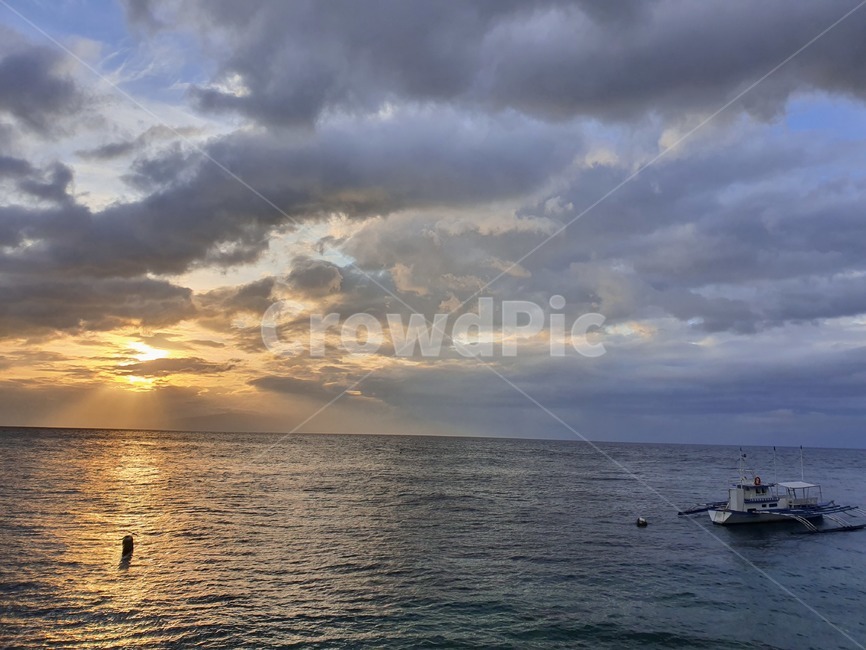 자연,nature,석양,바다,ocean,보트,boat,노을,sunset,필리핀,philippines,세부,cebu,해외,외국,abroad,해외자연풍경,abroadnature,물,water,oversea