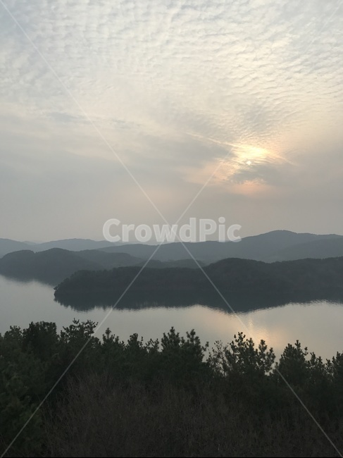 호수,산,하늘,자연,진주데이트,진양호