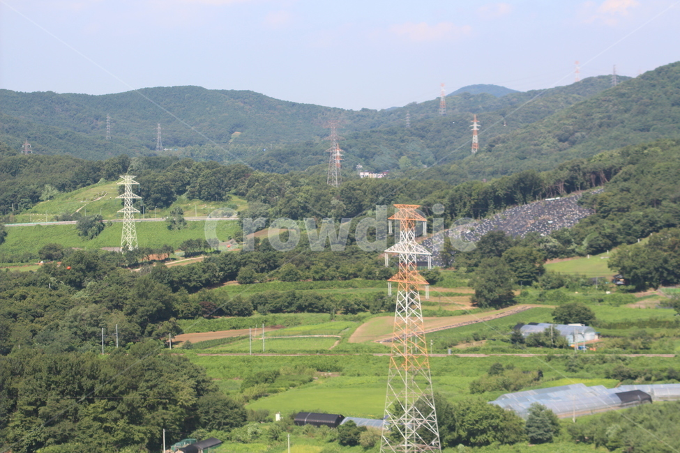 철탑,산,하늘,고압선,고압탑,시골,마을,풍경,landscape,country,rural,town