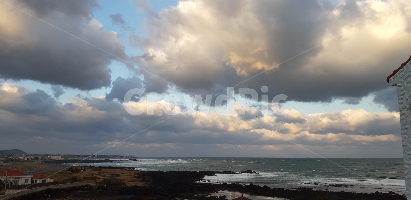 제주,아침,용담해안,구름,파도,자연,풍경,nature,landscape,weather,날씨,outdoors,옥외,cumulus,적운,cloud,sky,하늘