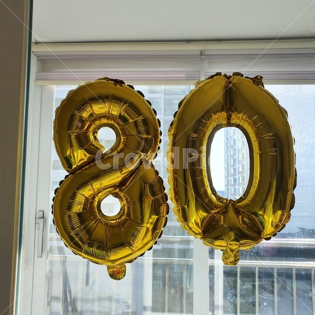 숫자풍선,파티풍선,팔순잔치,80세,80풍선,파티,잔치,데코레이션,파티데코