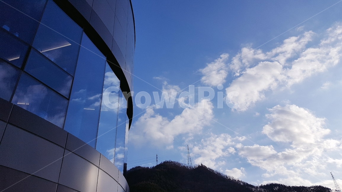 하늘,유리창,구름,sky,반사