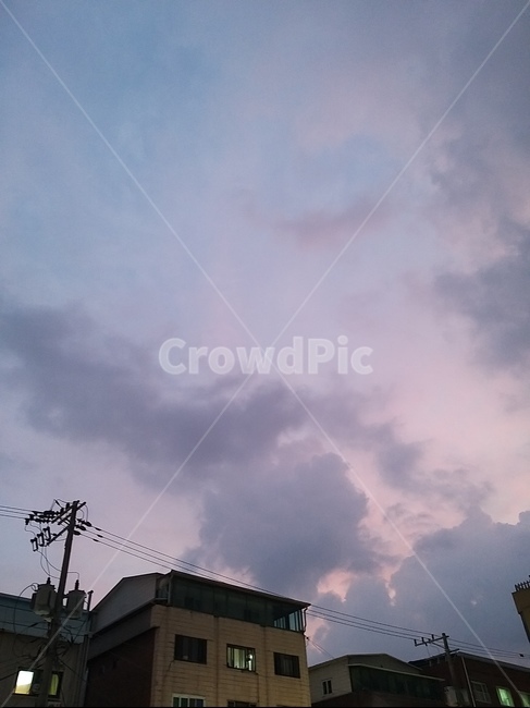 노을,하늘,분홍,생활,sky
