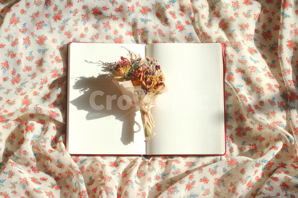 일기,다이어리,일기장,노트,공책,기록,꽃,드라이플라워,red,note,flower