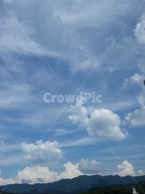 하늘,구름,경관,산,뭉게구름,자연,풍경,nature,landscape,outdoors,옥외,sky,azure sky,푸른 하늘