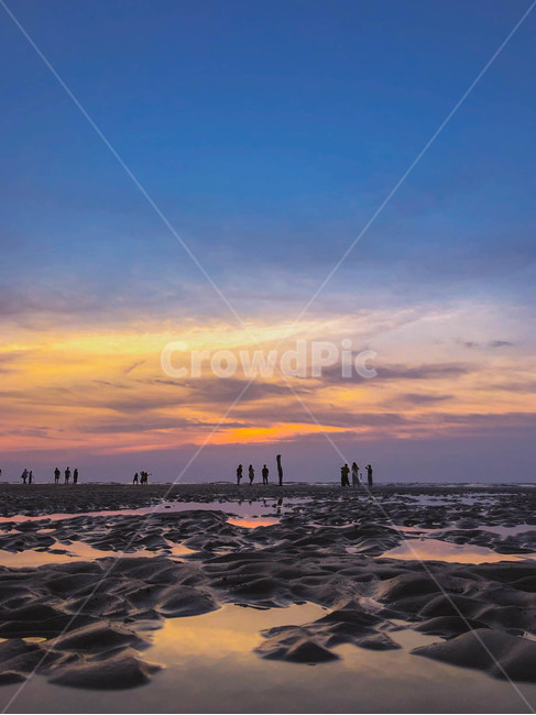 해변,바다,석양,일몰,따뜻함,말레이시아,코타키나발루,저녁,자연,풍경,nature,landscape,해외,외국,세계,foreign,oversea,world,세계자연풍경,해외자연풍경,외국자연풍경,world nature landscape,사람들,대중,군중,other people,crowd,outdoors,옥외